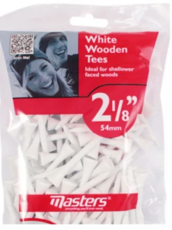 Bumpa Bag Wood Tees 2 1/8 White Bag 130