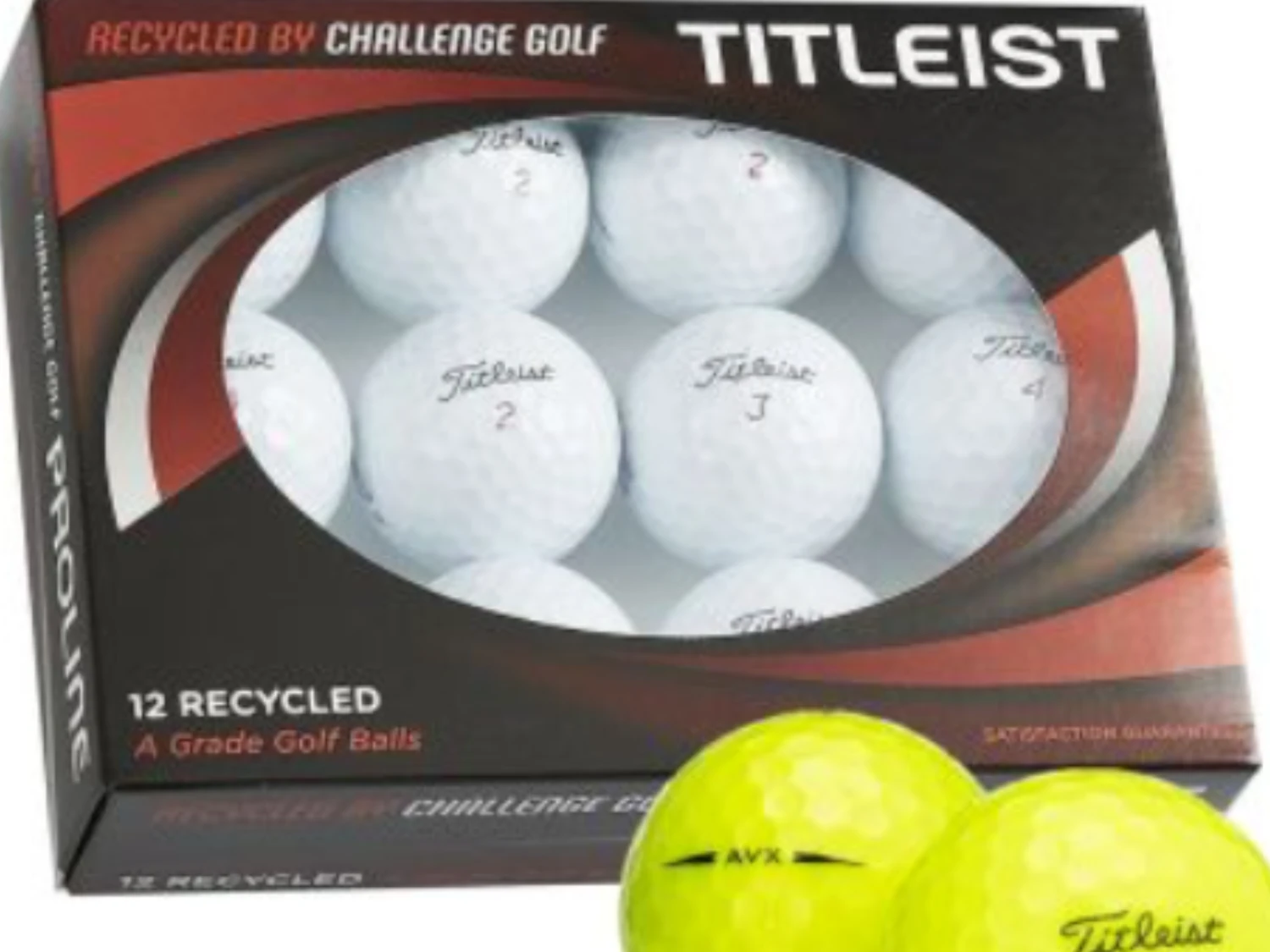 Challenge Golf Titleist Avx Rewashed Recycled Golf Balls - 12 Pack